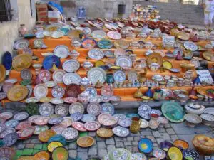 Ceramics in Cadiz Spain near the Cathedral