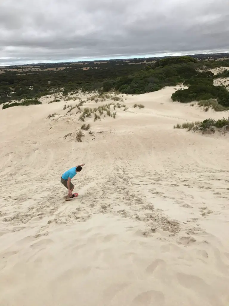 Sandboarding Kangaroo Island South Australia