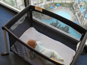Phil&Teds travel crib, one of our favorite baby travel items