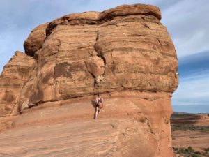woman at arches national park
