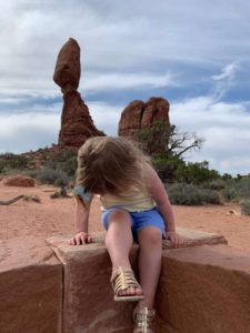 Toddler at Arches National Park