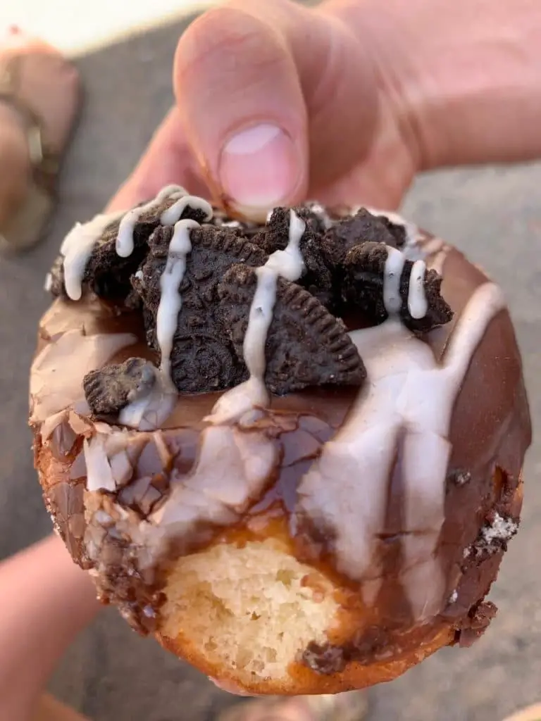 choco cookie crumble donut at Doughbird