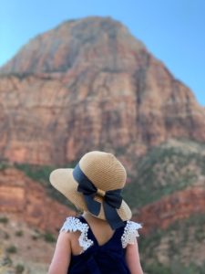 toddler at Zion National Park
