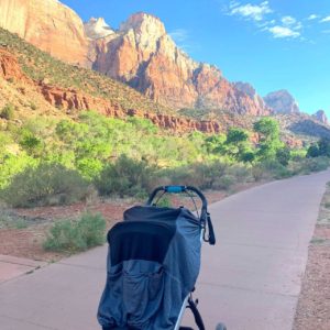 SnoozeShade at Zion, one of the best baby travel products