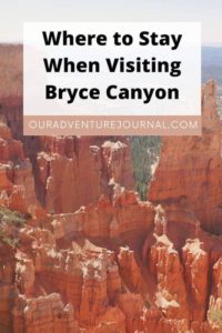 pinterest pin for hotels at bryce canyon