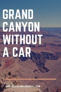 Pinterest Pin grand canyon without a car