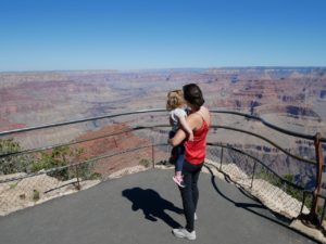 woman with toddler at the Grand Canyon