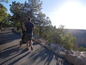 trail of time with a toddler at the Grand Canyon