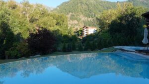 The pool at the Posthotel