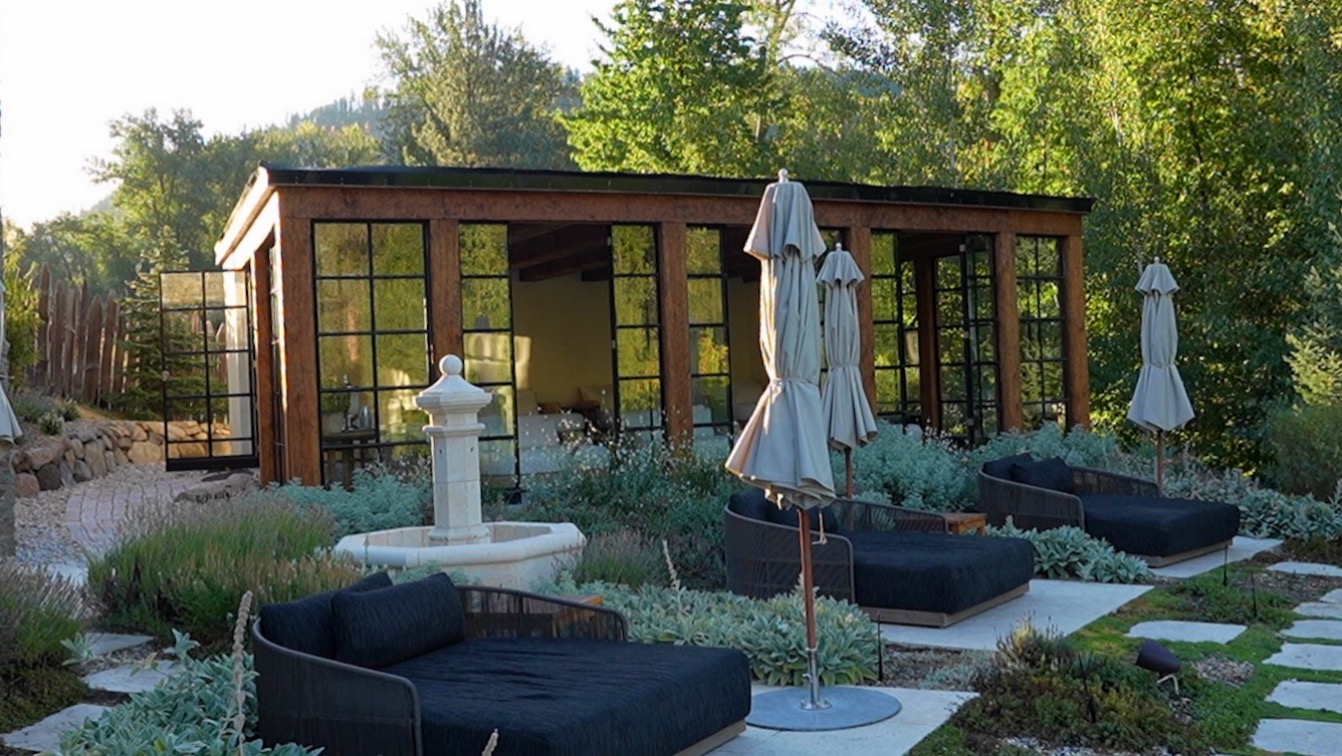 Posthotel outside in the wellness center