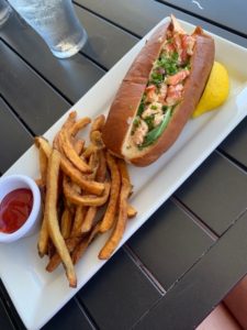 lobster roll at demetri's woodstone taverna