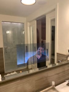 tv in mirror