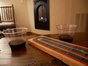 wine and cribbage at the Bavarian Lodge in Leavenworth