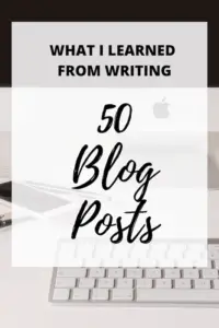Pinterest pin for 50 blog posts