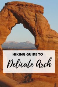 Pinterest Pin for Delicate Arch