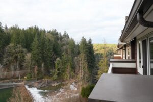 View of Snoqualmie Falls from the hotel room