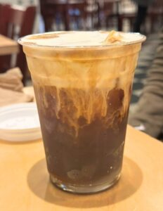 An iced coffee at Vogue in Chelan