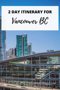 pinterest pin for weekend in vancouver