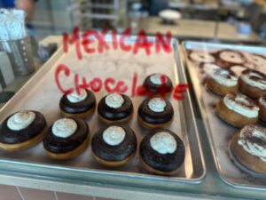Mexican hot chocolate donuts at Doce Donut Co