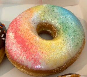 Dough Joy rainbow donut