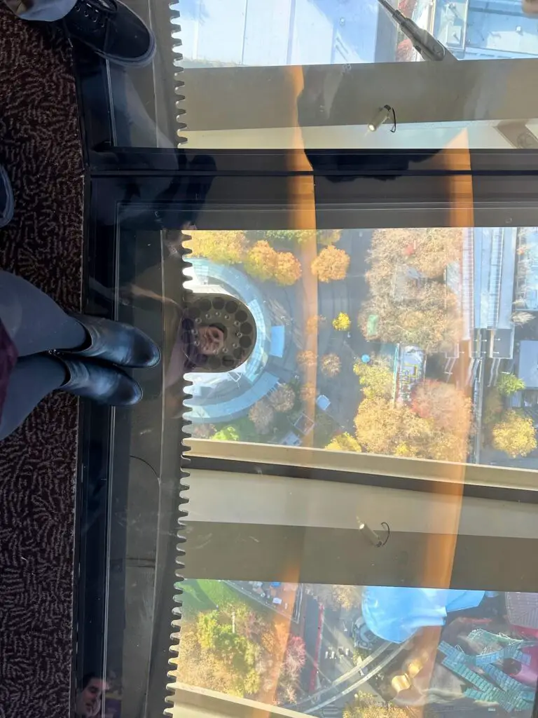 glass floor at Space Needle
