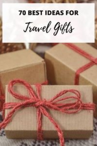 pinterest pin for travel gifts