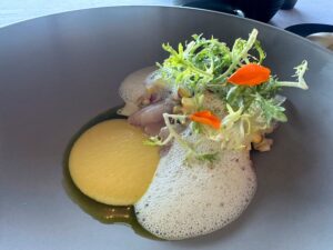 tuna appetizer at Canlis