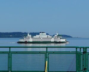 view of ferry on the way to Kingston for a day trip