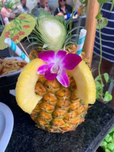 Pineapple smoothie at Bluewater Shrimp & Seafood, things to do in Honolulu