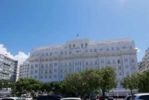 The Copacabana Palace hotel in Rio de Janeiro