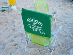 Beach chairs at Ipanema Beach