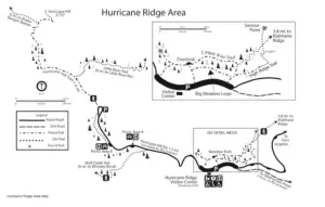 Map of Hurricane Ridge Trails