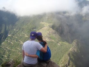 Hiking Huayna Picchu (couple photo)