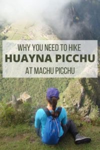 Pinterest pin for Huayna Picchu