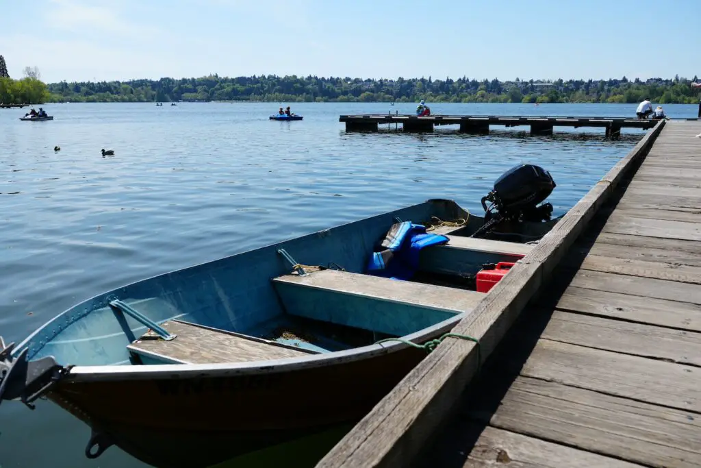Boat at Green Lake Seattle