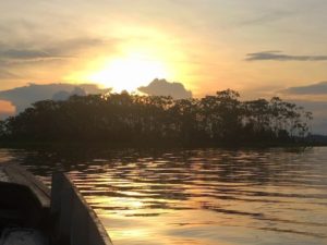 Sunset Amazon River