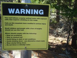 safety at Beehive Trail in Acadia National Park