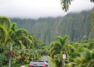 Ho'omaluhia Botanical Garden in Oahu, Hawaii