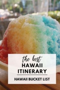 Pinterst pin for Hawaii Itinerary for Oahu
