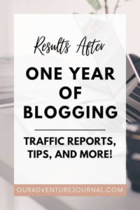 Pinterest one year of blogging traffic report