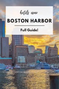 Pinterest pin for Boston Hotels on the Harbor