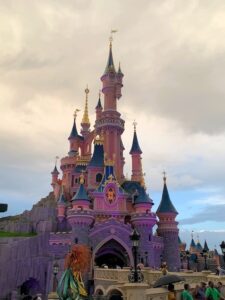 The Disneyland Paris Castle at Dusk