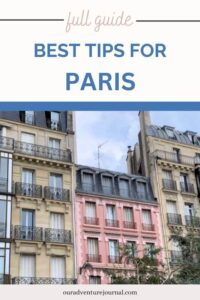 Pinterest pin for Tips for Paris