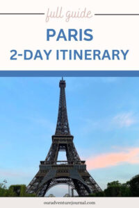 Pinterest pin for 2 Days in Paris Itinerary
