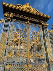Iron gates next to Sainte-Chapelle in Paris, France