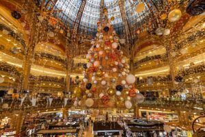 Galeries Lafayette at Christmas (Paris in December)