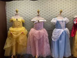 Dresses at the Bibbidi Bobbidi Boutique