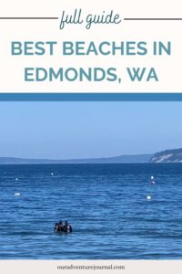 Pinterest pin for best beaches in Edmonds