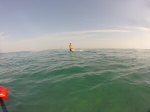 paddle boarding at Vilassar de Mar, a quick day trip from Barcelona