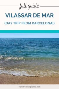 Pinterest pin for Vilassar de Mar (day trip from Barcelona)